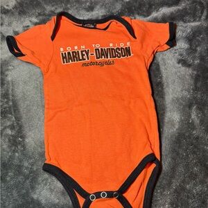 Harley-Davidson Bold Orange Baby Bodysuit